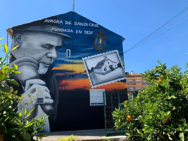 Un mural conmemora el 200 aniversario de la Hermandad de auroros Nuestra Señora del Rosario de Santa Cruz