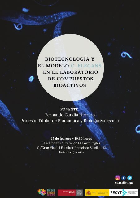 Conferencia de la Universidad de Murcia: producción de compuestos bioactivos utilizando la biotecnología
