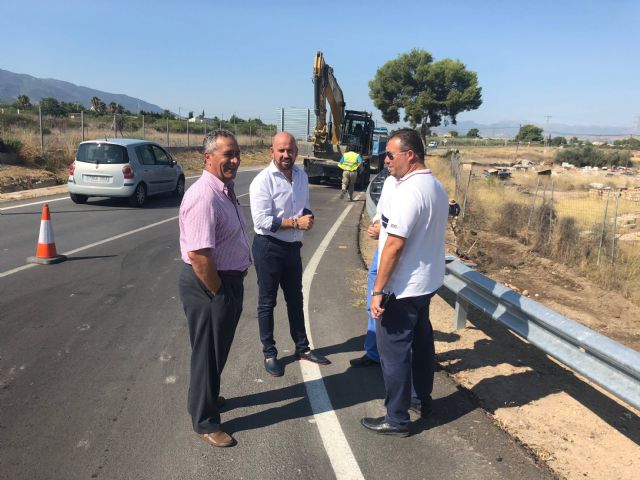 Mejoran el drenaje de la carretera regional que une las pedanías murcianas de El Palmar y Sangonera La Verde