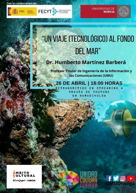 Realiza un viaje tecnológico al fondo del mar con la nueva conferencia de El Corte Inglés y la UMU