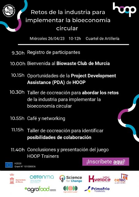 Dos nuevos encuentros en primavera del Biowaste Club de Murcia, una plataforma de debate para articular la bioeconomía circular de la ciudad