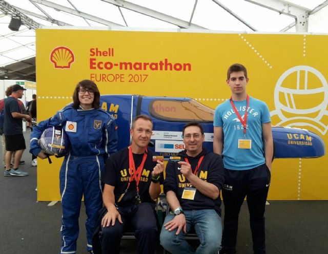 El Sun Rider IV de la UCAM, en la Shell Eco-marathon de Londres