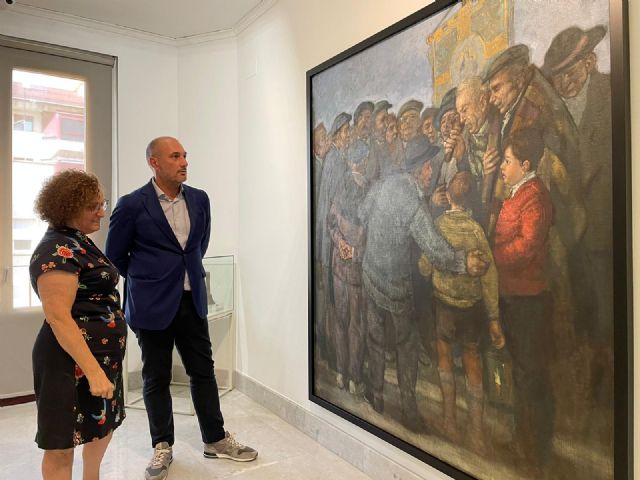 El Museo de la Ciudad expone de forma permanente el cuadro 'Los Auroros del Rincón', de Muñoz Barberán
