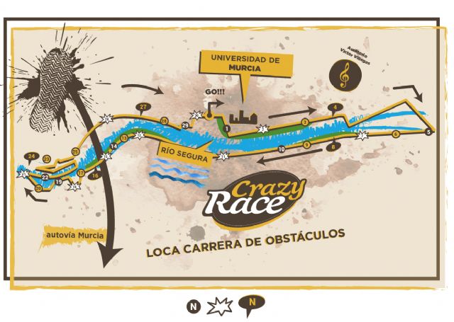 La Crazy Race será la primera carrera de obstáculos en atravesar los puntos neurálgicos de la ciudad y contará con más de 100 efectivos