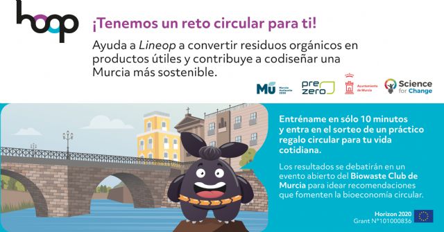 El Ayuntamiento de Murcia participa en el juego ´HOOP Trainers´, una herramienta web para conocer el grado de aceptación de los productos obtenidos a través de la fracción orgánica