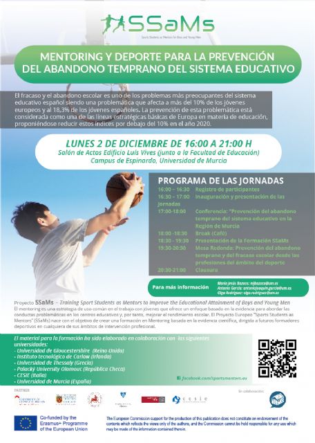 La Universidad de Murcia organiza una jornada para la prevención del abandono escolar a través del deporte